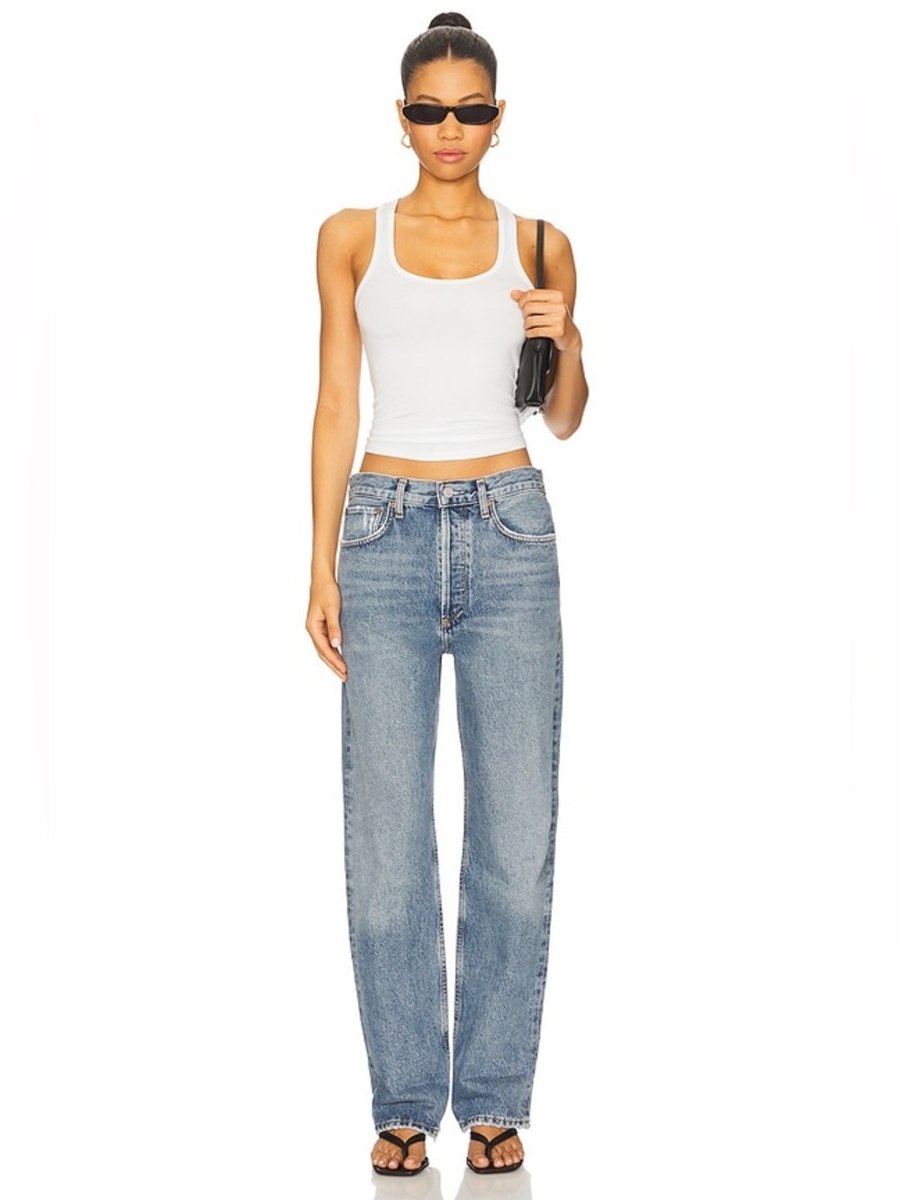 AGOLDE STYLE# A9157C-1208 Fran Low Slung Easy Straight Jeans Size 25